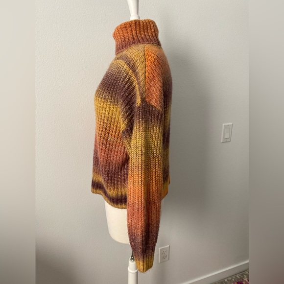 Old Navy Cozy Ombre’ “Warm Space Dye” Stripe Knit Turtleneck Sweater S - Picture 4 of 9